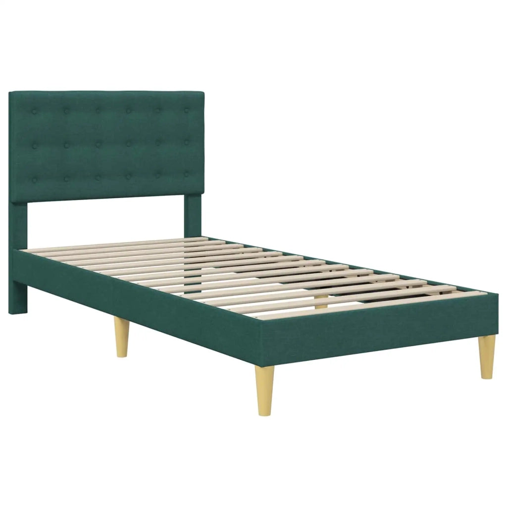 Struttura del letto Verde Scuro 80 x 200 cm Tessuto 42027758