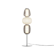 Maytoni Lampada da tavolo moderna Pattern 1 luce LED integrato cromo metallo vetro