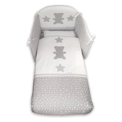 Piumone lettino italbaby 120 95 06 stelline set 4 pz rosa