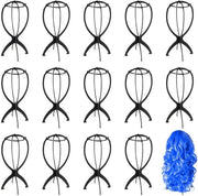 Supporto per Capelli 36 cm - Supporto per Capelli Rimosso - Supporto per Capelli in Plastica - Nero - per Capelli Lunghi - Sicuro e Fissato