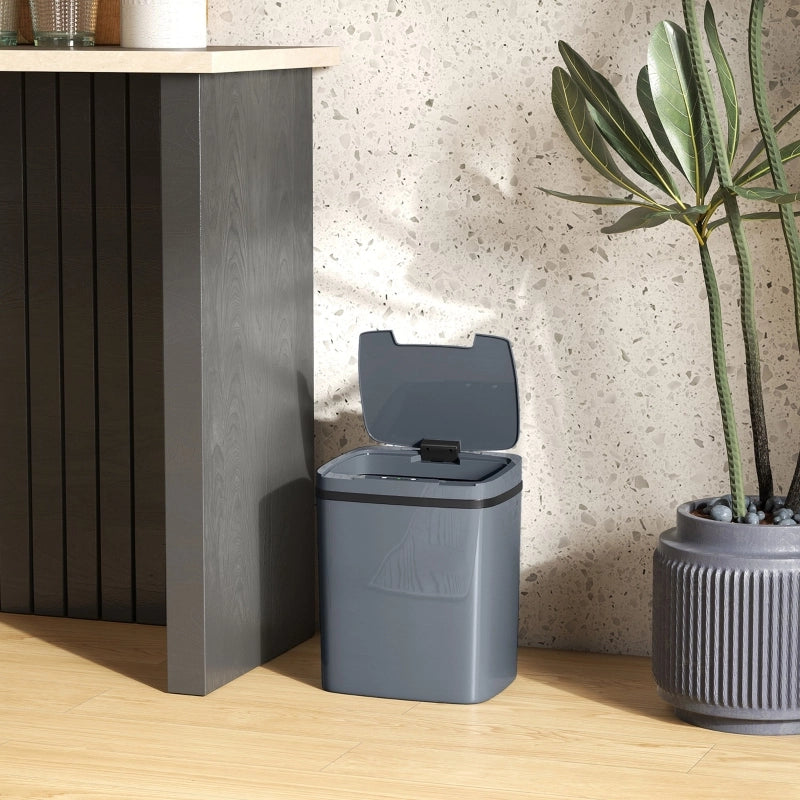 PATTUMIERA SENSOR 15 L 27,6x21,4x33,5 cm Plastica Grigio