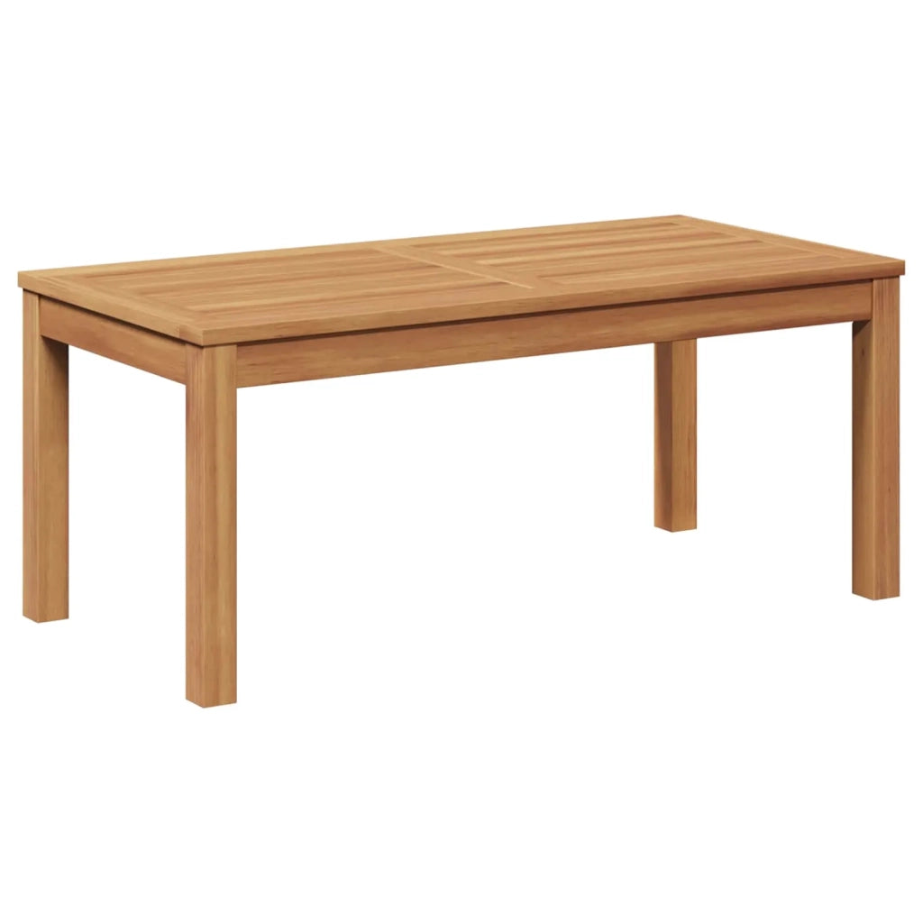 Set Divano da Giardino 4 pcs Naturale Legno di teak solido