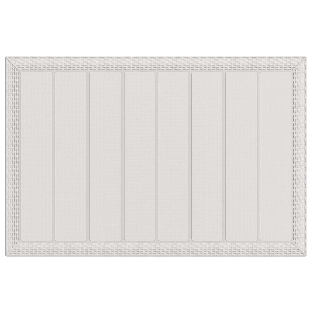 Set da Pranzo per Giardino 5 pz Bianco e Tortora PP 3430129
