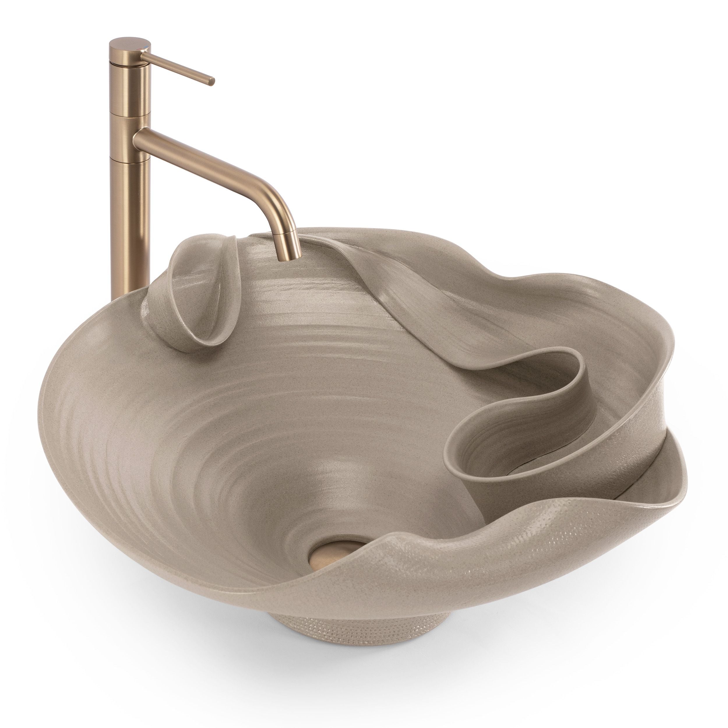 Lavabo Da Appoggio In Ceramica Rea Hm-12 Handmade Art