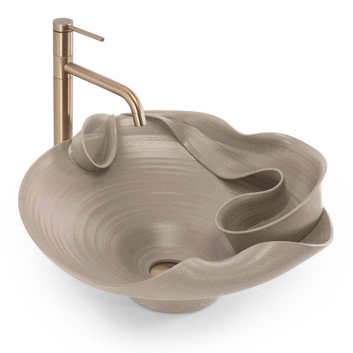 Lavabo Da Appoggio In Ceramica Rea Hm-12 Handmade Art