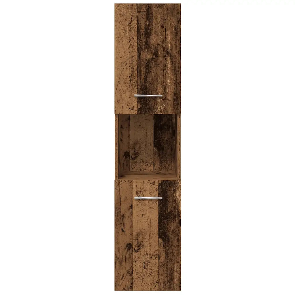 Set Mobili da Bagno 4 pz Legno Antico in Legno Multistrato 3328915