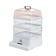 Cuocirisoletto Elettrico 800W con 3 Piani e Capacità Totale 10L Trasparente Avizar