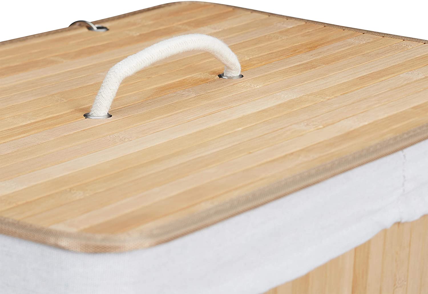 Cesto portabiancheria cesto 2 scomparti con sacco 95 litri bambù natura 13_0001904_4