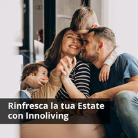 Innoliving Ventilatore a Piantana Digitale High Tech INN-533, Slim Design, Display Touch, Telecomando, Oscillazione 3D, Timer 12h, 3-12 Velocità, 50W, Ventilazione Potente fino a 5m