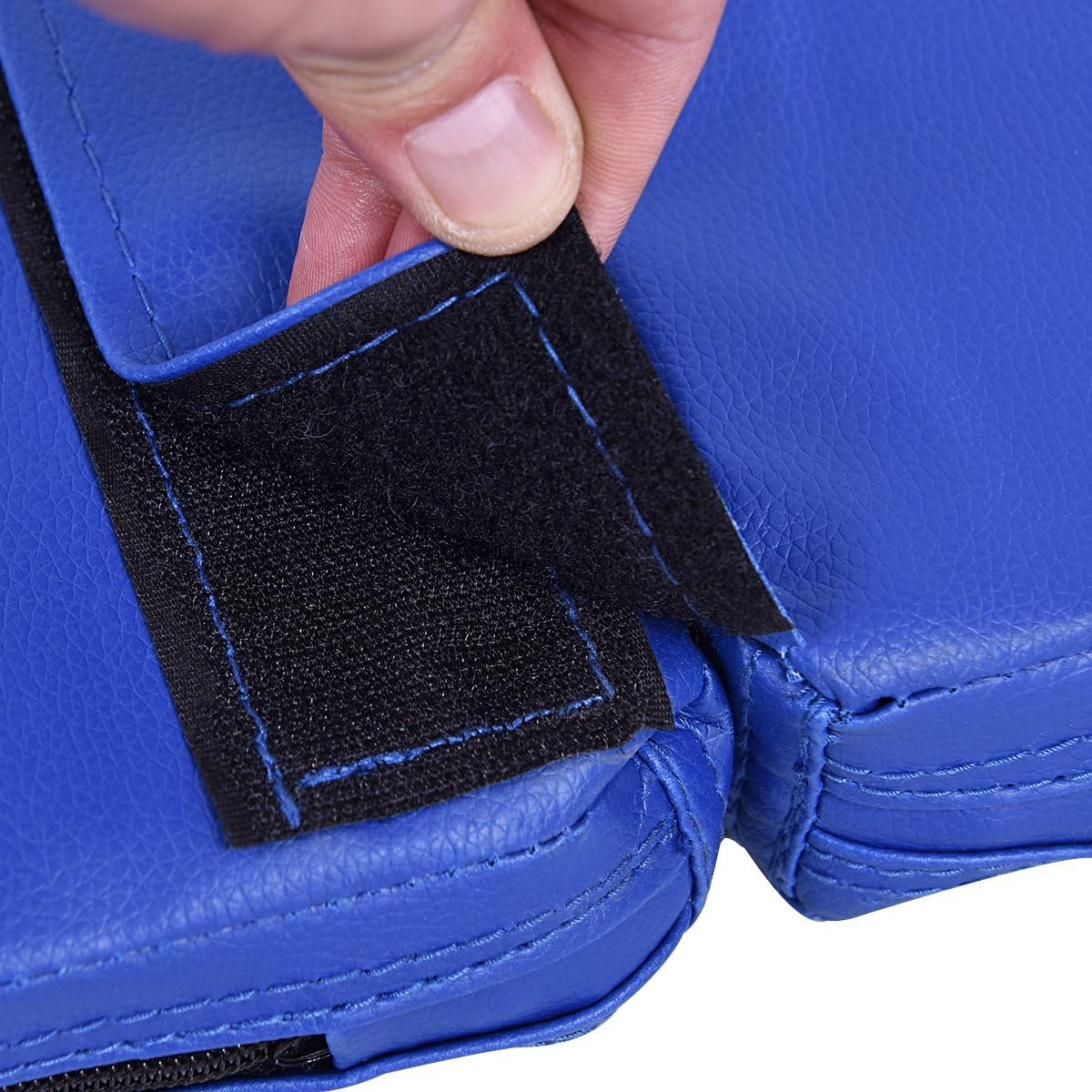 Tappetino per Pole Dance Pieghevole Tappeto per Palo da Danza Antiscivolo, Diametro 150 x 5 cm(Blu)