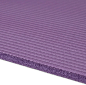 Tappetino yoga spessore 1 cm cinturino in gomma trasporto ginnastica pilates aerobica viola 13_0002843_8