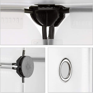 Scaffale per armadio scarpiera portascarpe in plastica modulare 12 paia trasparente 13_0001661