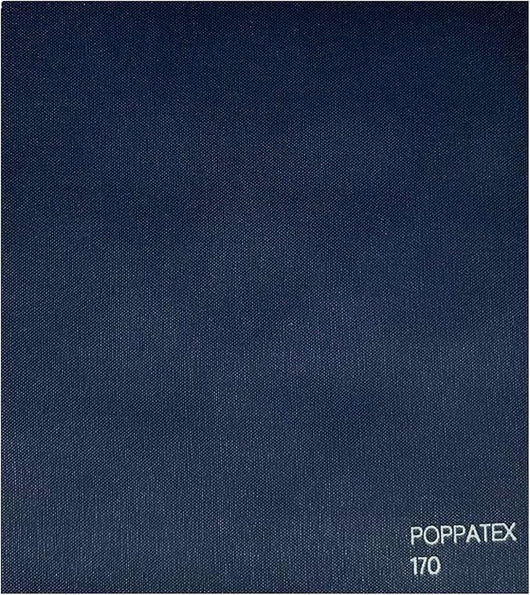 Tessuto Ecopelle Nautica Tappezzeria Alta Qualità "POPPATEX" - Colore BLU 170 - Morbida e Resistente - Vendita al Metro - H.140