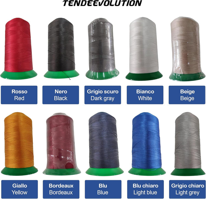 Filo da Cucire Esterno & Nautico Blu Royal- Resistenza Superiore & Durabilità - 1500 mt - Perfetto per Pelle, Scarpe, Tela, Tappezzeria