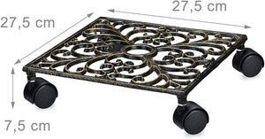 Portapiante quadrato in ghisa su rotelle 13_0002225_2