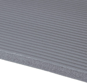 Tappetino yoga spessore 1 cm cinturino in gomma trasporto ginnastica pilates aerobica grigio 13_0002843_2