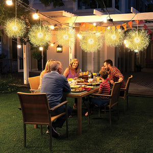 2 Luci a Sfera a LED di Natale, Luce a Sfera Sospese per Esterni con Luci Calde, per Casa, Giardino, Feste