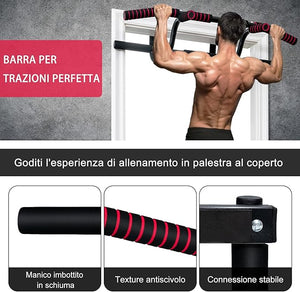 Sbarra Portatile per Trazioni, Barra da Appendere per Allenamento sulla Porta, Sbarra Multifunzionale per Chin Up per Casa e Palestra, Carico 150 kg