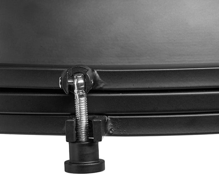 Lampada a sospensione in stile industriale plafoniera in vetro opalino in ferro paralume rotondo nero 13_0001370_2