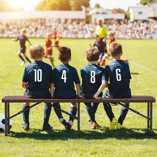 Panca da Giardino 180 cm, Panca Pieghevole da Picnic in HDPE, per Giardino Campeggio Festa, Portata 600 kg (Panca)