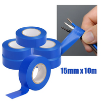 Kit nastro isolante in pvc autoestinguente multicolore per impianti sicuri *** colore blu, dimensioni 15 mm x 10 mt x...