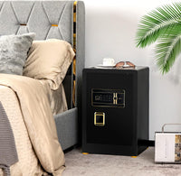 Cassetta di Sicurezza, Cassaforte di Sicurezza con Tastiera Digitale e Serratura a Chiave, in Acciaio con Ripiano Rimovibile, 35,5x38x59 cm