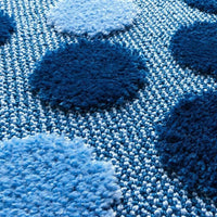 Tappeto Bagno 65x130 cm Antiscivolo Shaggy Moderno Assorbente Verde