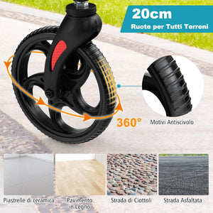 Deambulatore Multiuso 2 in 1, Deambulatore per Anziani in Alluminio con Altezza Regolabile a 6 Livelli, Poggiapiedi Pieghevole (Blu)