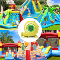 Ventilatore di Aria del Castello Gonfiabile, Soffiatore per Giochi Gonfiabili con Cavo di Alimentazione, per Castello Gonfiabile, Scivolo Acquatico e Giochi Gonfiabili (380W)