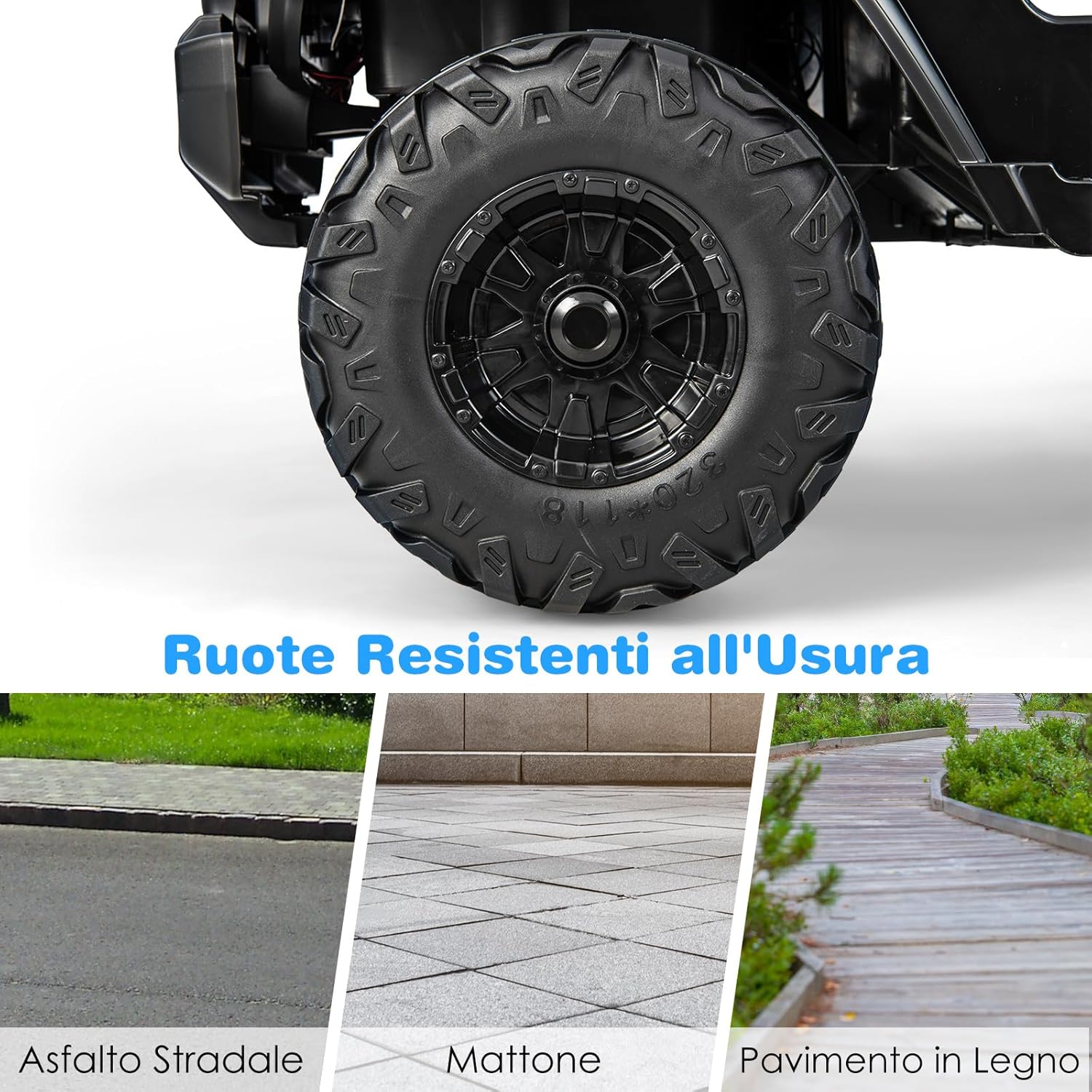 12V Auto per Bambini con Telecomando, Macchina Elettrica con 2 Posti Musica Porta USB e Luce, Velocità Regolabile 2,6-6km/h, per 3-8 Anni (Nero)