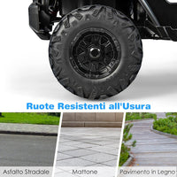 12V Auto per Bambini con Telecomando, Macchina Elettrica con 2 Posti Musica Porta USB e Luce, Velocità Regolabile 2,6-6km/h, per 3-8 Anni (Nero)