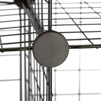 Sistema di scaffali 6 scomparti a griglia 30 x 30 cm nero 13_0002579