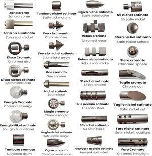 N°1 terminale modello capriccio per bastone diametro 20mm colore nikel satinato