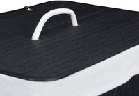 Cesto portabiancheria cesto 2 scomparti con sacco 95 litri black bambù 13_0001904_3