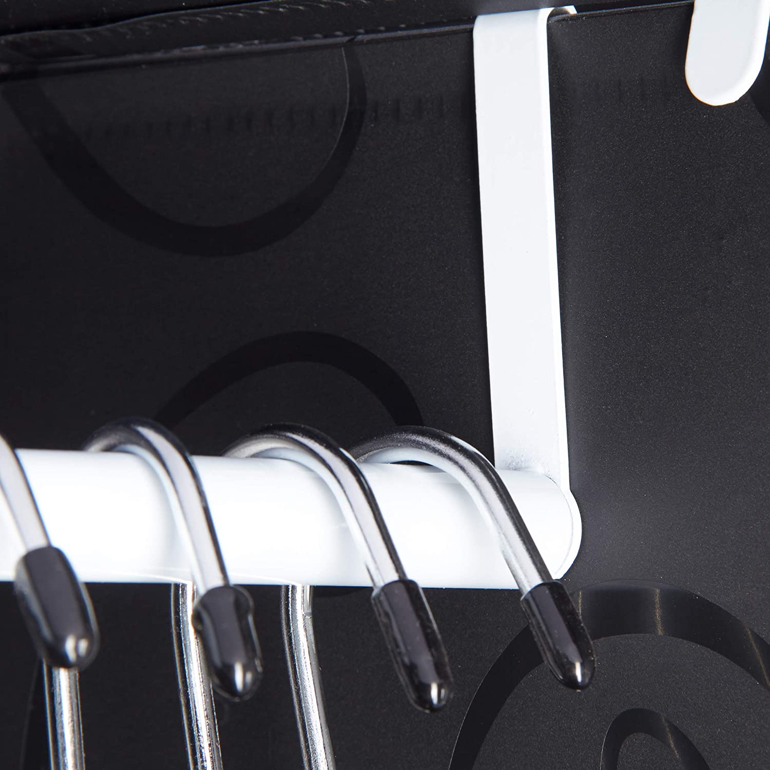 Mensola a cubo, contenitore per armadio, 11 scomparti, 2 aste in plastica nera 13_0001262_3