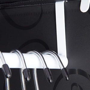 Mensola a cubo, contenitore per armadio, 11 scomparti, 2 aste in plastica nera 13_0001262_3