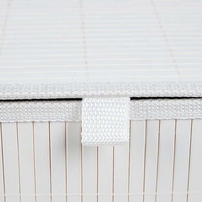 Set di 3 cestini portaoggetti decorativi in ​​bambù bianco 13_0002491