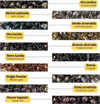 Bullette Tappezzeria 100pz | Chiodi Decorativi | Arredamento Restauro Mobili | Viola Ametista