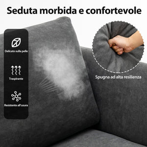 Divano Imbottito a 2 Posti, Divano Moderno con Cuscini e Braccioli, Gambe in Acciaio, Sofa per Soggiorno Appartamento Ufficio, 141x80x72cm