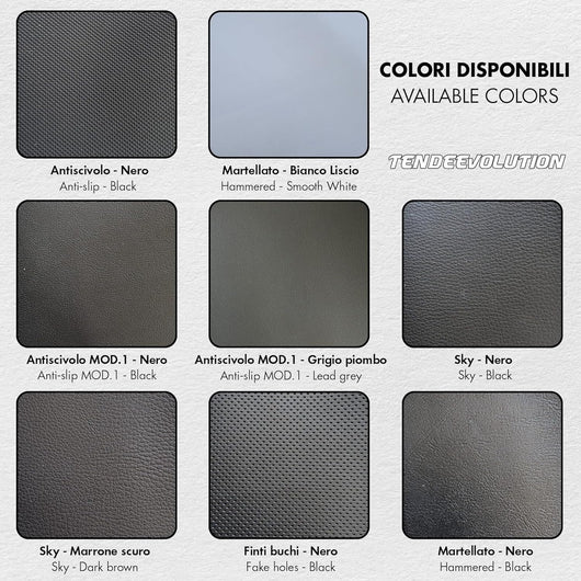 Ecopelle "Sky" - Colore Nera - Elastica, Resistente, 100% Impermeabile - Ideale per Auto, Moto, Arredamento - Vendita al Mezzo Metro