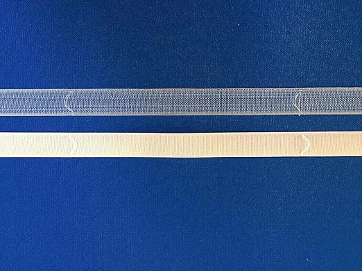 Fettuccia Per Tende A Pacchetto Con Ponticelli - Nastro Trasparente Da Cucire Vendita al Metro lineare  (Arricciabile Trasparente FET 02)