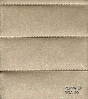 Tessuto Ecopelle Nautica Tappezzeria Alta Qualità "POPPATEX RIGA" - Colore Tortora 50 - Morbida e Resistente - Vendita al Metro - H.140