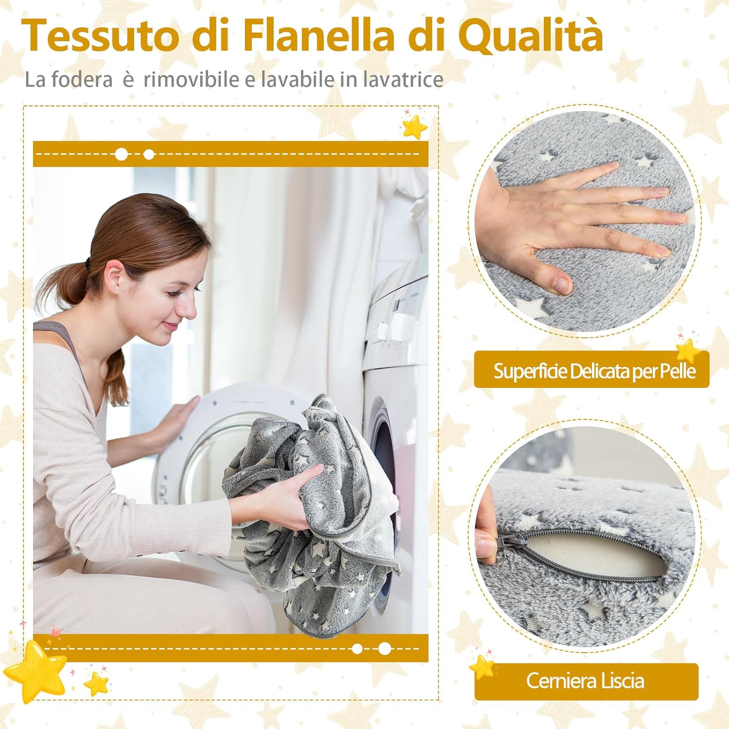 Divano in Schiuma Luminoso al Buio, Divano 2 in 1 per Bambini con Copertura Rimovibile e Lavabile, Poltrona per Bambini 3+ Anni per Cameretta e Soggiorno, 80 x 64 x 40 cm