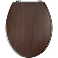 COPRIWATER UNIVERSALE SEDILE TAVOLETTA WC BAGNO MDF NOCE ARTE POVERA 18" FERIDRAS