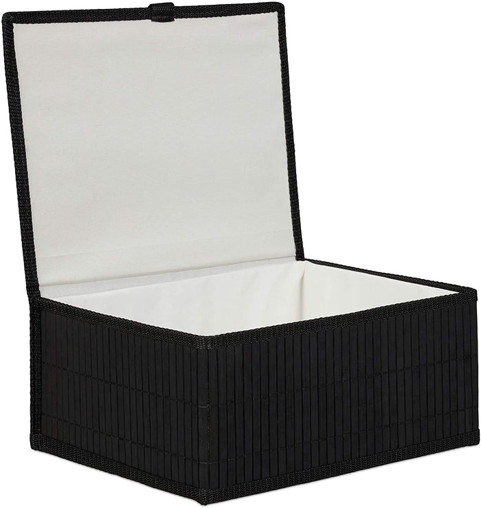 Set di 3 cestini portaoggetti decorativi in ​​bambù nero 13_0002491_2