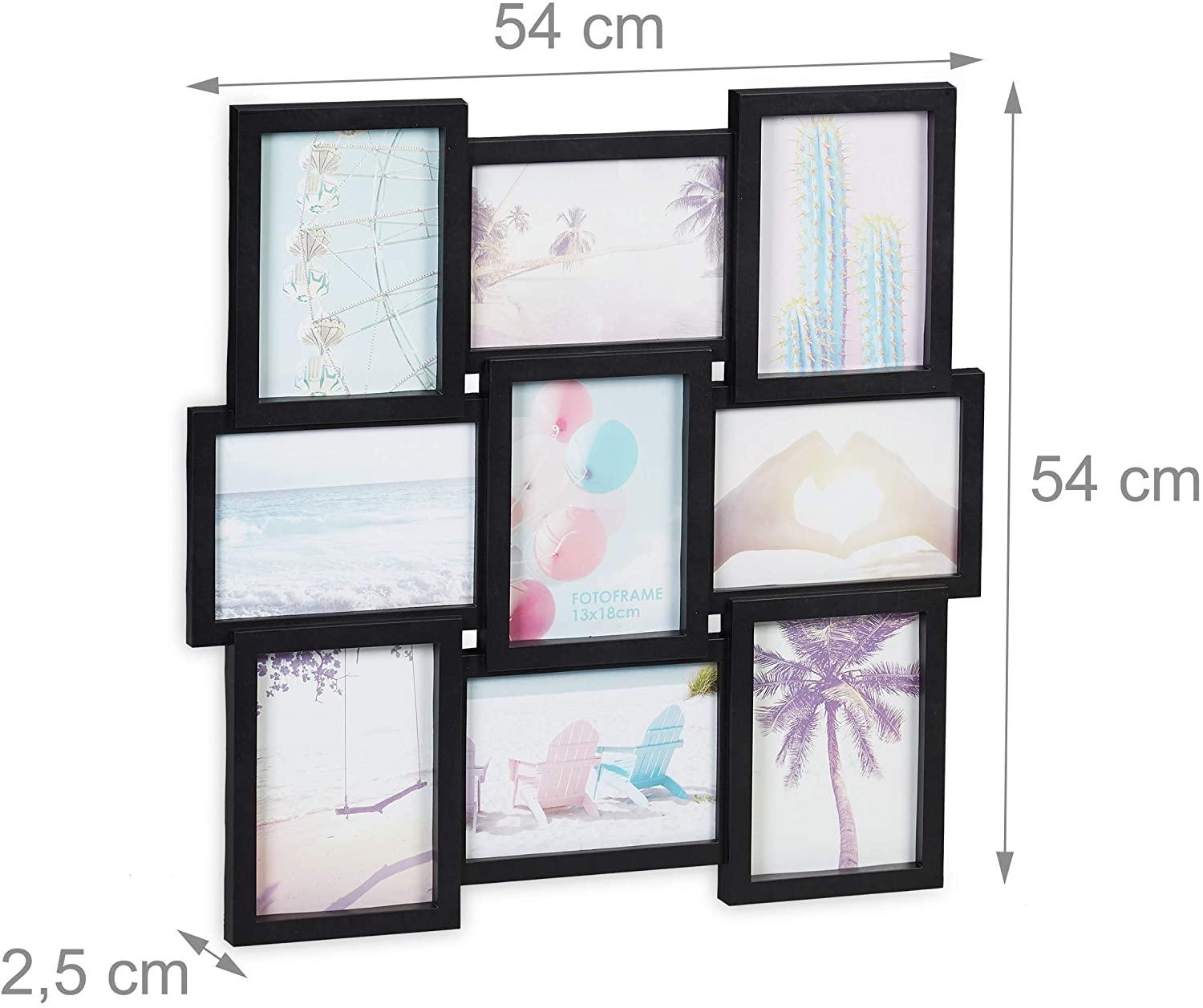 Cornice per foto Jumbled 9 foto Galleria da parete nera 13_0000600_2