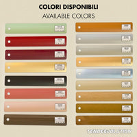 Tenda Veneziana Su Misura in Alluminio, Lamella da 25mm - Larghezza 2 x Altezza 1,50, Col. Rosso 0570, Comando e Orientamento a Sinistra