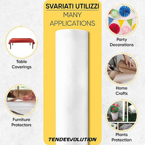 TNT Beige Tessuto Non Tessuto 100% Polipropilene - Altezza Rotolo 160cm, 70g/mq, Taglio al Metro Lineare