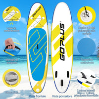 Tavola da Paddle Gonfiabile 305/335 cm, Stand Up Paddle con Superficie Antiscivolo, con Accessori Completi, Tavola da Surf per Giovani e Adulti