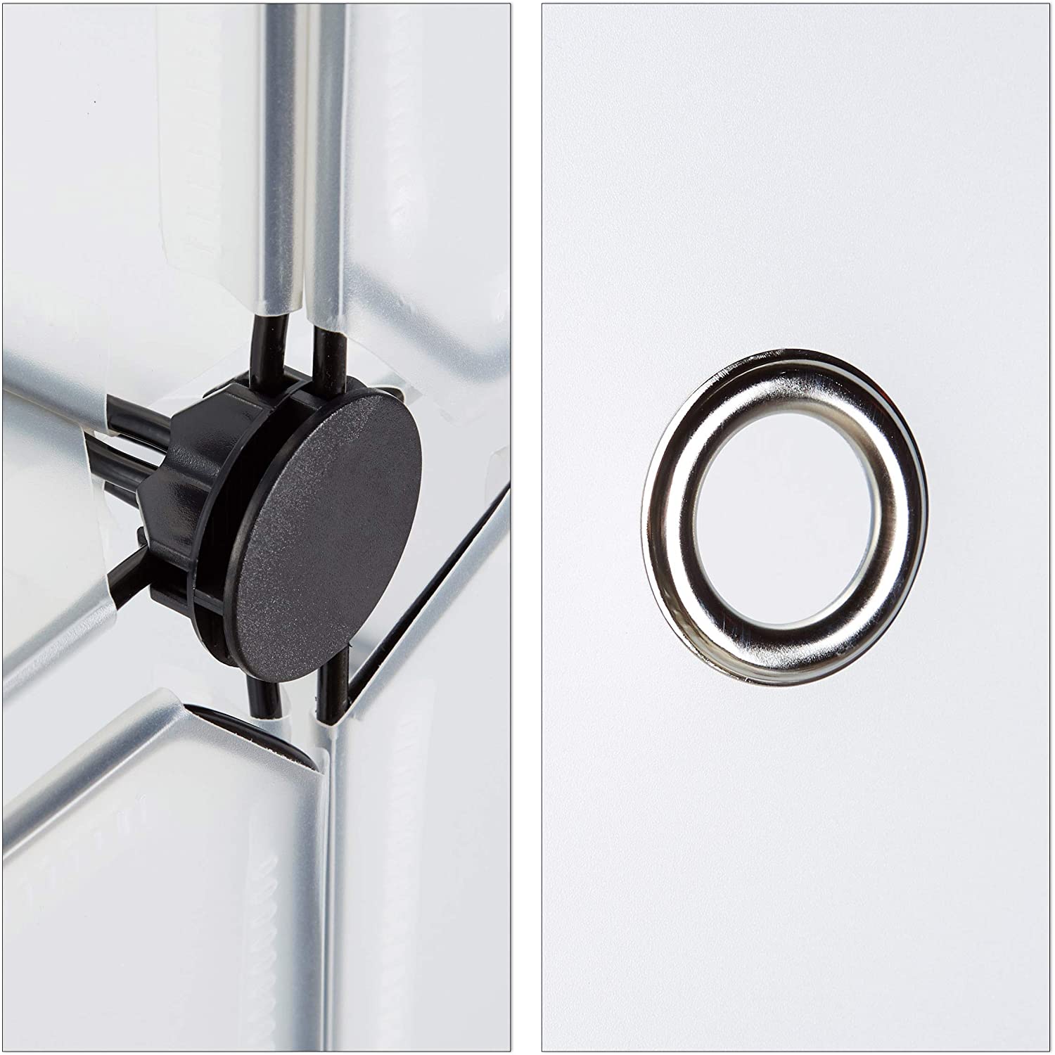 Ripiano armadio scarpiera in plastica 12 scomparti 125 cm trasparente 13_0001638_2